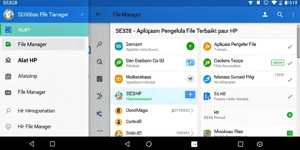 Antarmuka SE328 yang intuitif dan mudah digunakan untuk pengelolaan file.